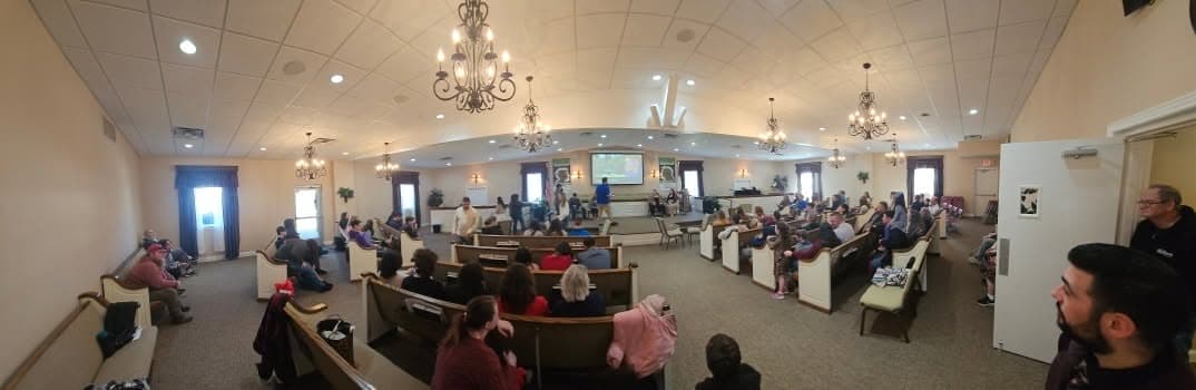 Highland Hills Baptist Church congregation gathered for worship